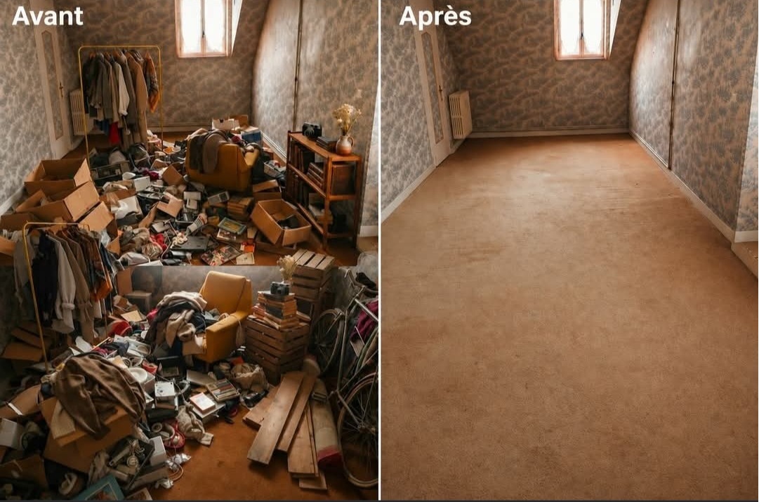 Debarras avant et apres intervention
